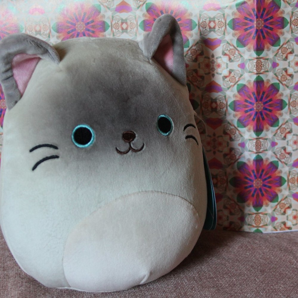 NWOT 7” Felton the Grey Siamese Cat Squishmallow - Picture 5 of 9